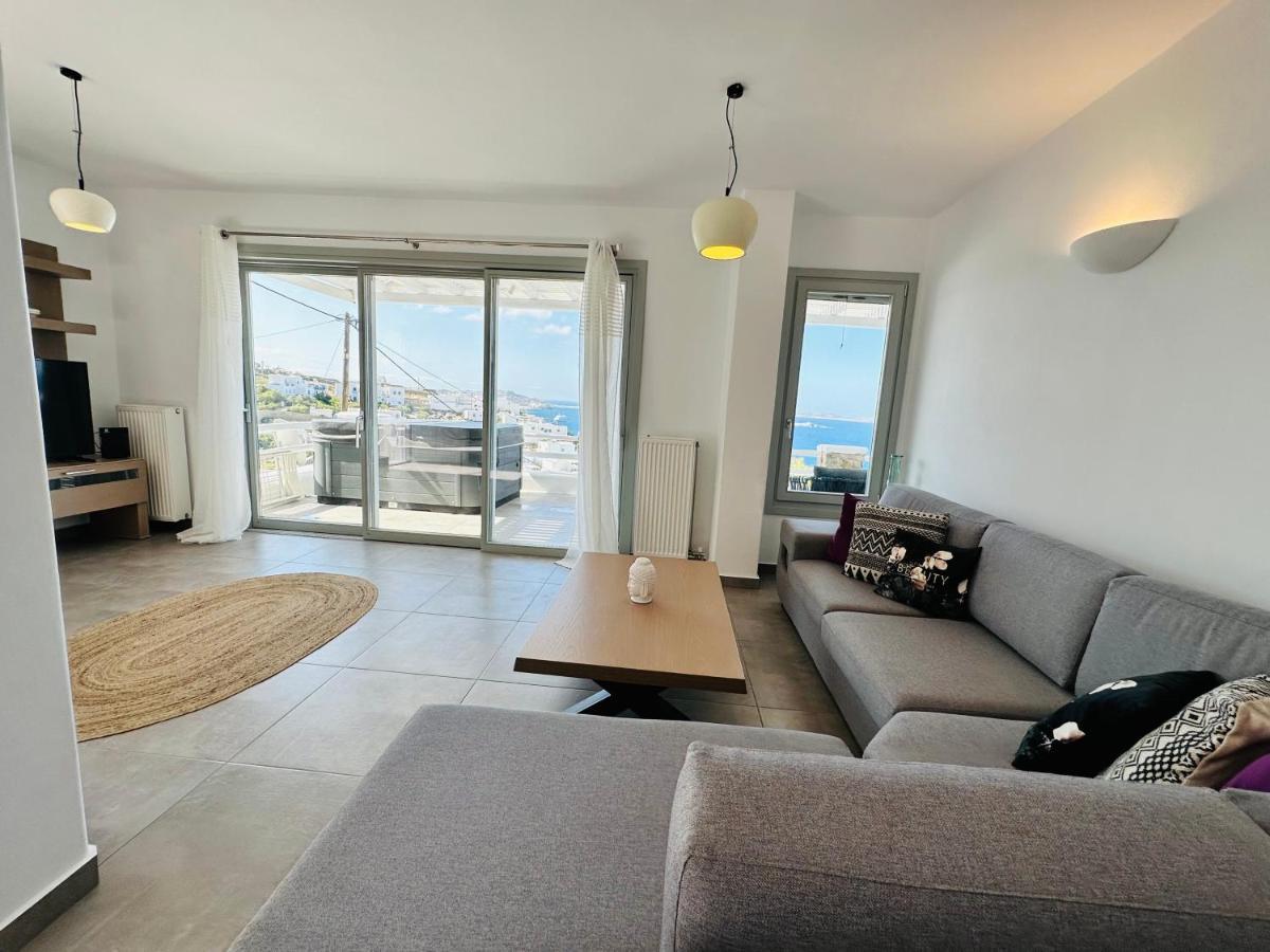 Seaview & Jacuzzi Summer Residence Mykonos Town Екстер'єр фото